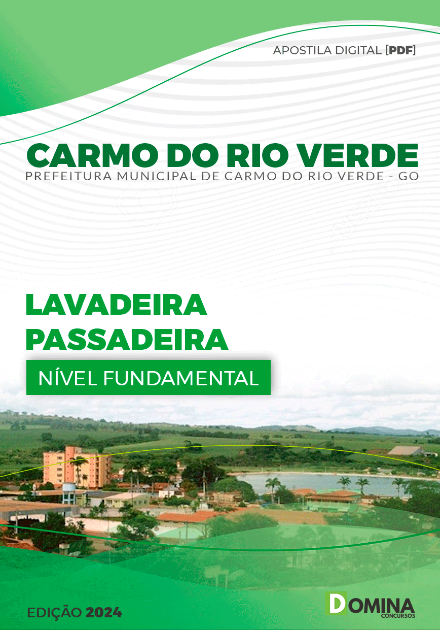 Apostila Lavadeira Passadeira Carmo do Rio Verde GO 2024