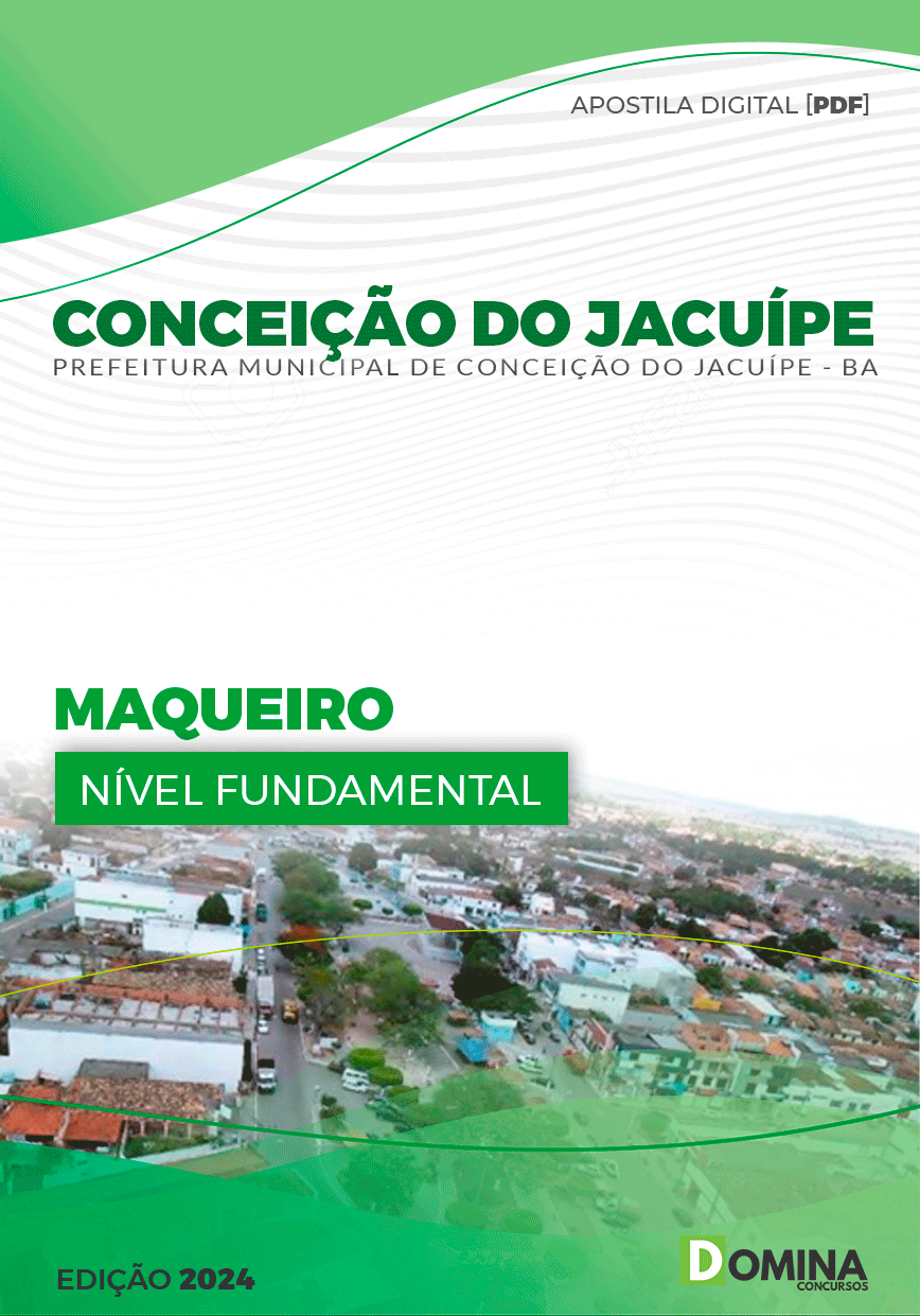 Apostila Maqueiro Conceição do Jacuípe BA 2024