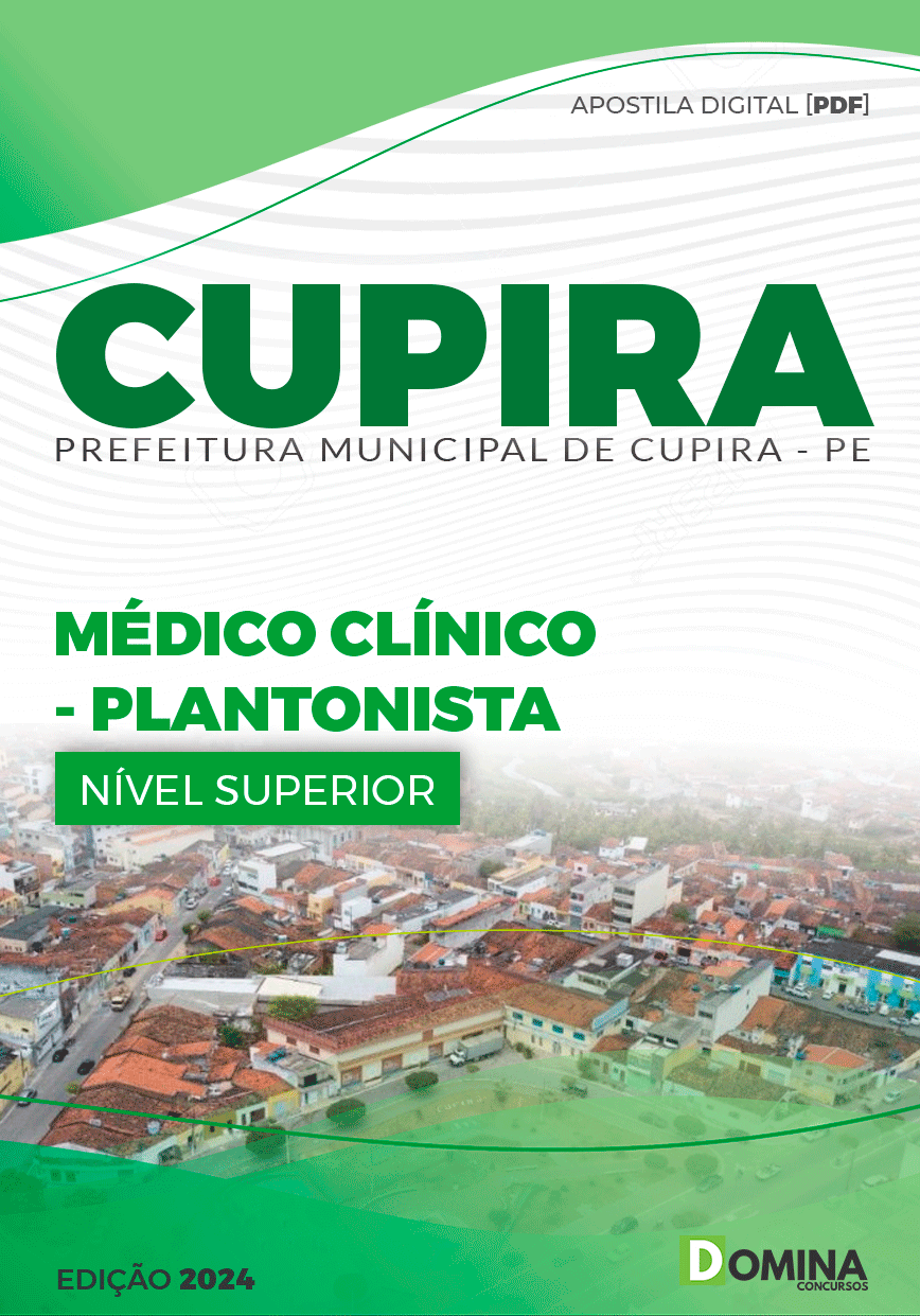 Apostila Médico Clínico Plantonista Cupira PE 2024