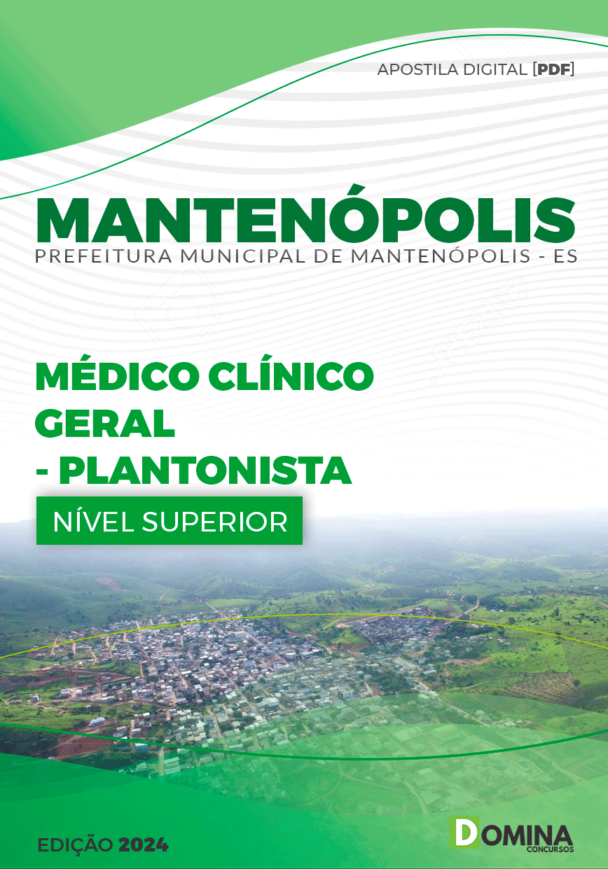 Apostila Médico Clínico Geral Plantonista Mantenópolis ES 2024