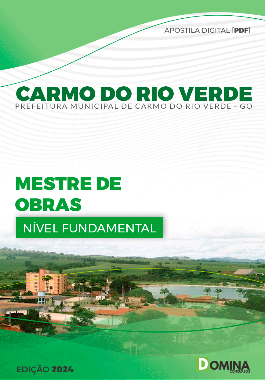 Apostila Mestre de Obras Carmo do Rio Verde GO 2024