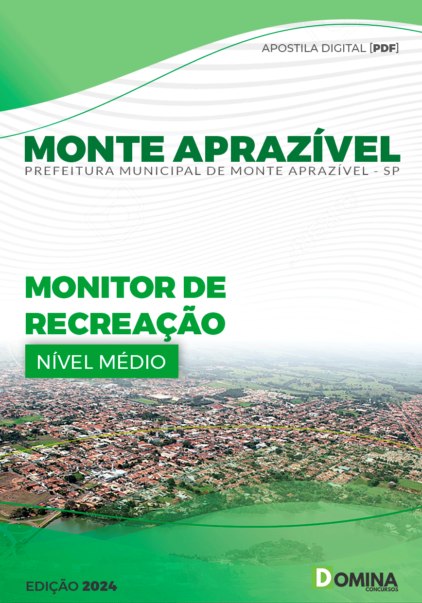 Apostila Monitor de Recreação Monte Aprazível SP 2024