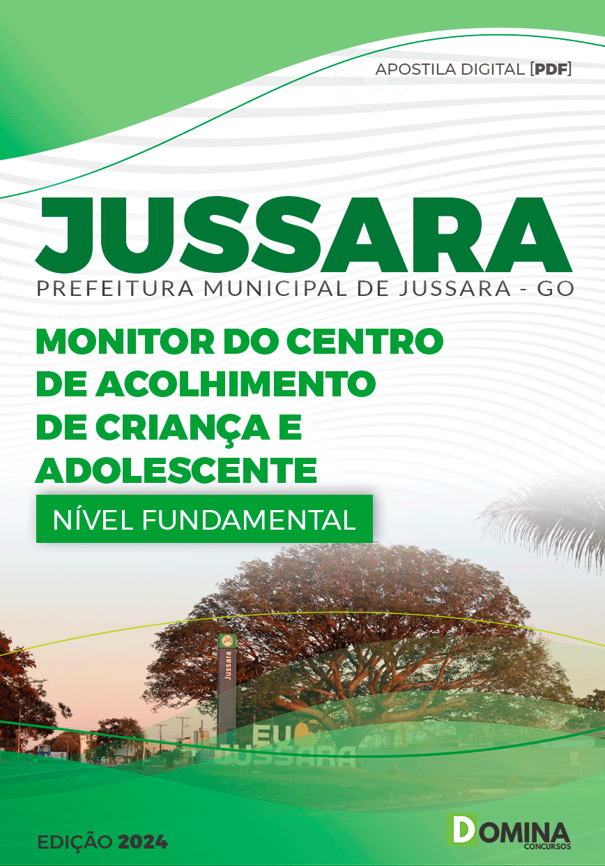 Apostila Monitor do Centro de Acolhimento Jussara GO 2024