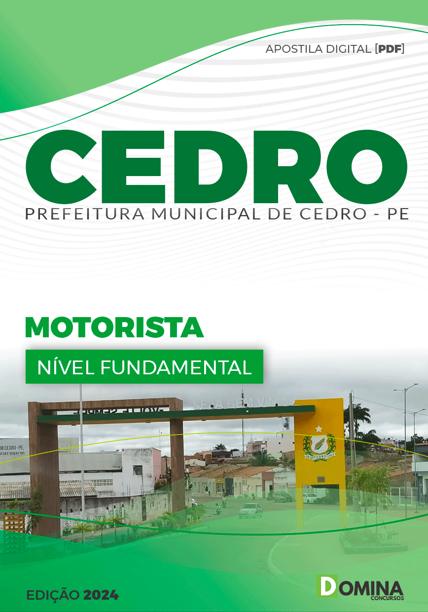 Apostila Motorista Cedro PE 2024