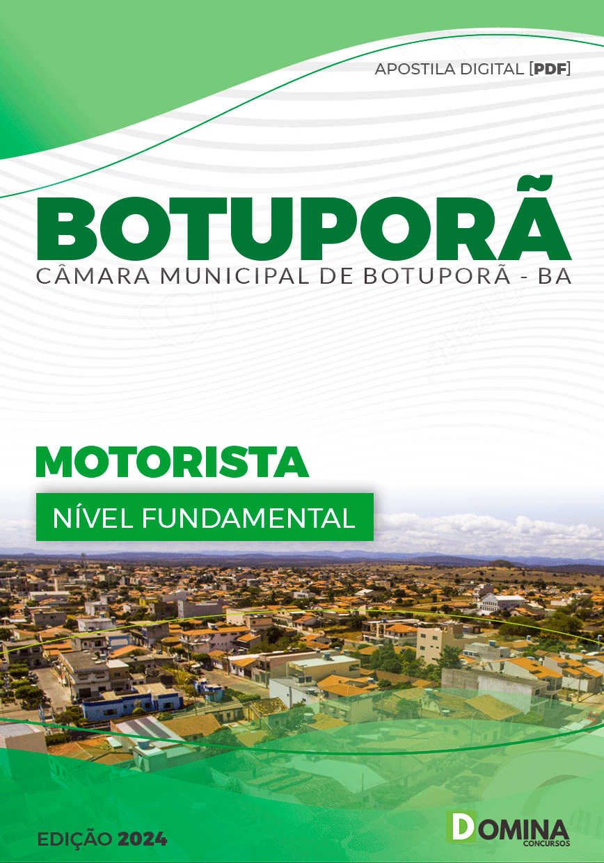 Apostila Motorista Câmara Botuporã BA 2024