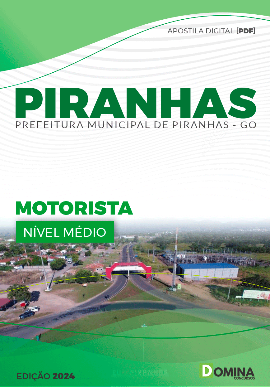 Apostila Motorista Piranhas GO 2024