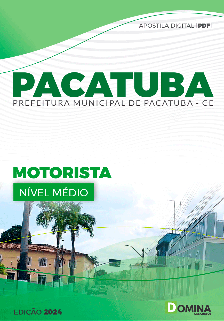 Apostila Motorista Pacatuba CE 2024