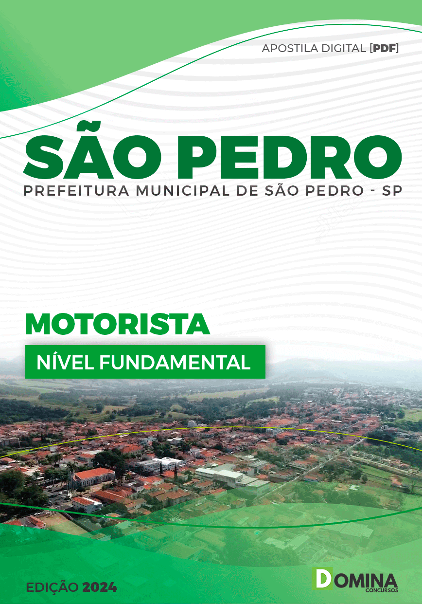 Apostila Motorista São Pedro SP 2024