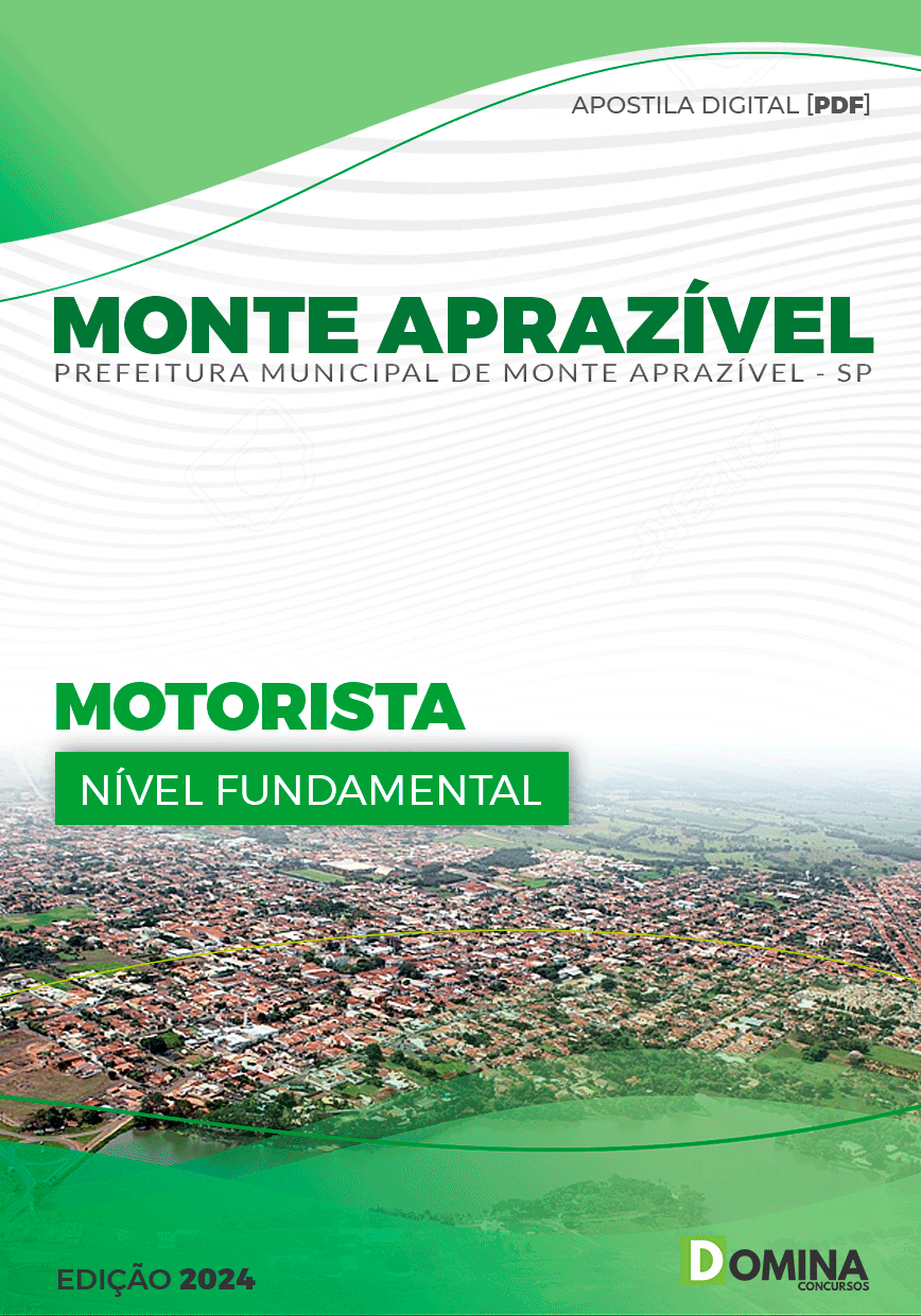 Apostila Motorista Monte Aprazível SP 2024