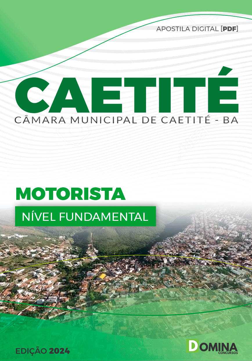 Apostila Motorista Câmara Caetité BA 2024