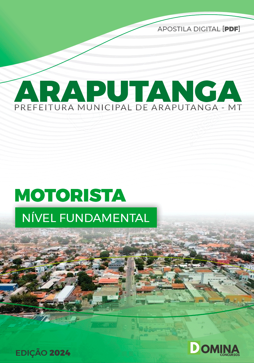 Apostila Motorista Araputanga MT 2024