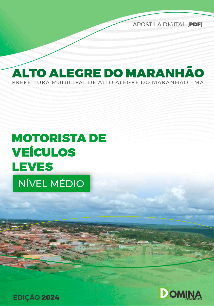 Apostila Motorista Veículos Leves Alto Alegre Maranhão MA 2024