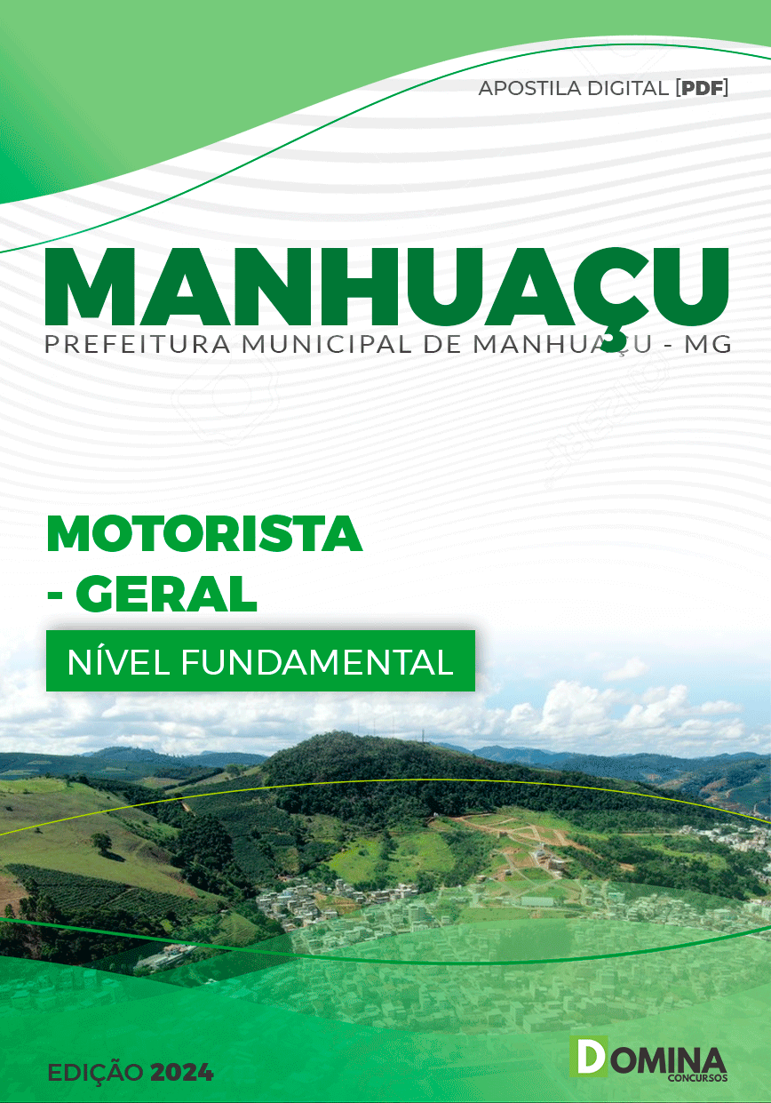 Apostila Motorista Manhuaçu MG 2024