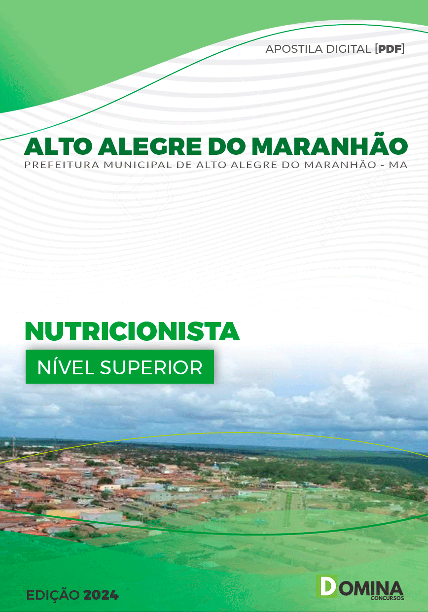 Apostila Nutricionista Alto Alegre Maranhão MA 2024