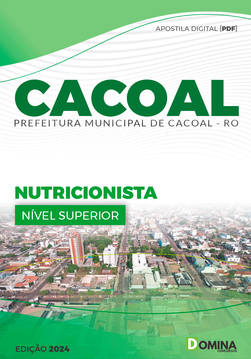 Apostila Nutricionista Cacoal RO 2024