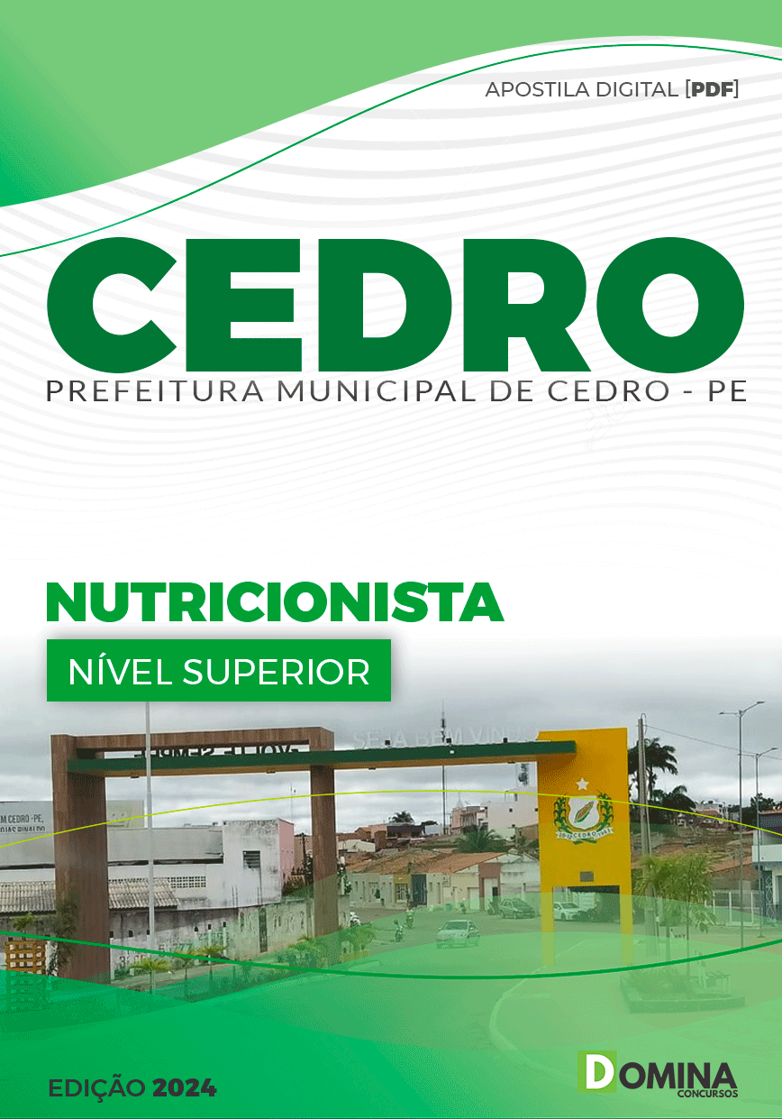 Apostila Nutricionista Cedro PE 2024