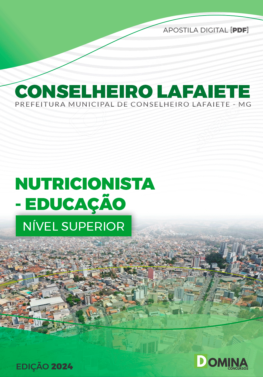 Apostila Nutricionista Educação Conselheiro Lafaiete MG 2024