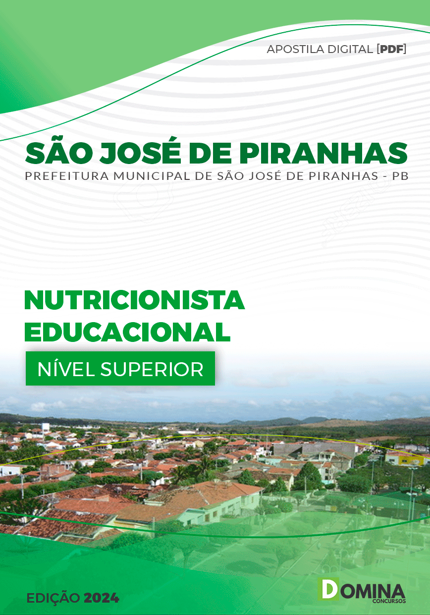 Apostila Nutricionista Educacional São José de Piranhas PB 2024