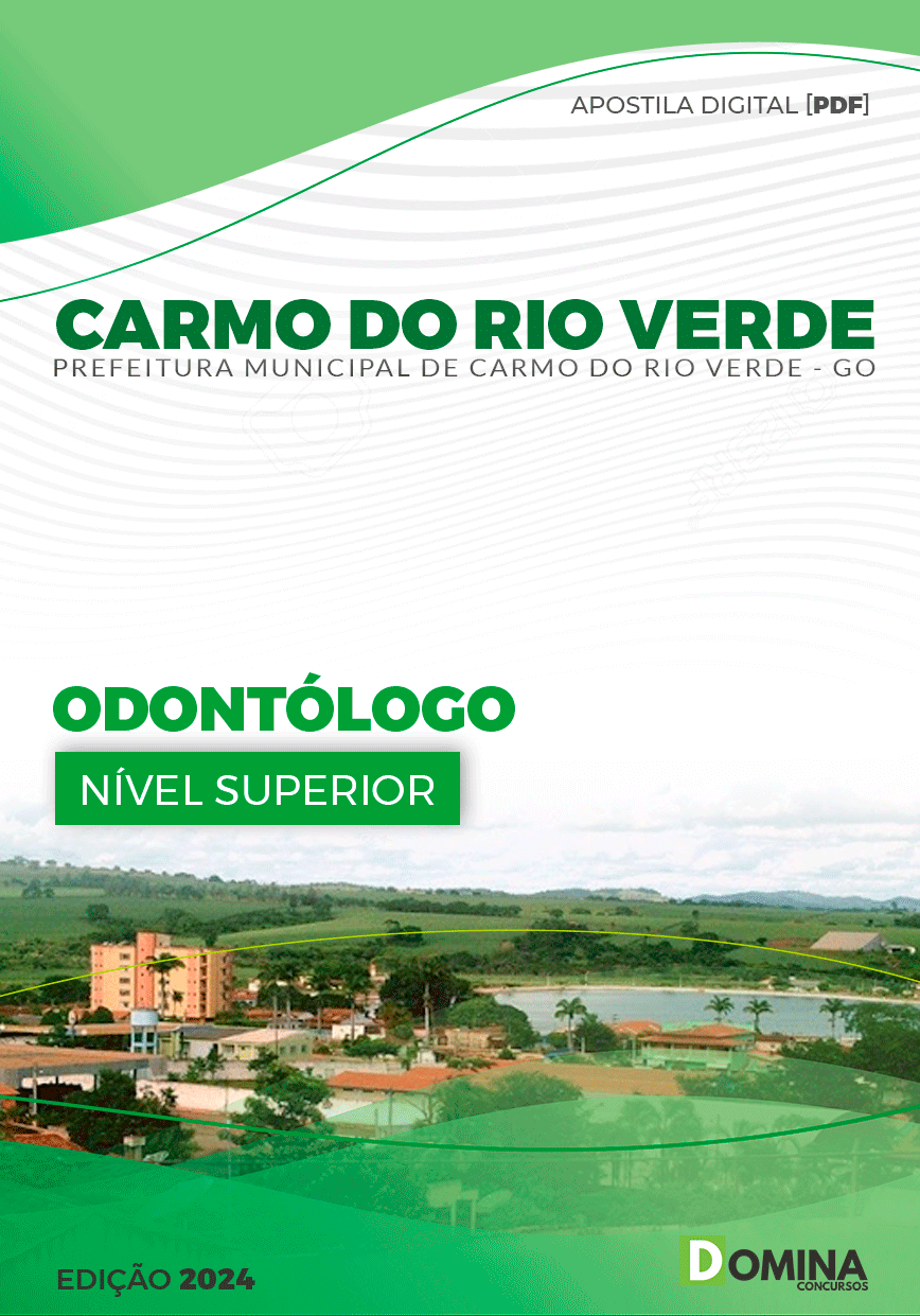 Apostila Odontólogo Carmo do Rio Verde GO 2024