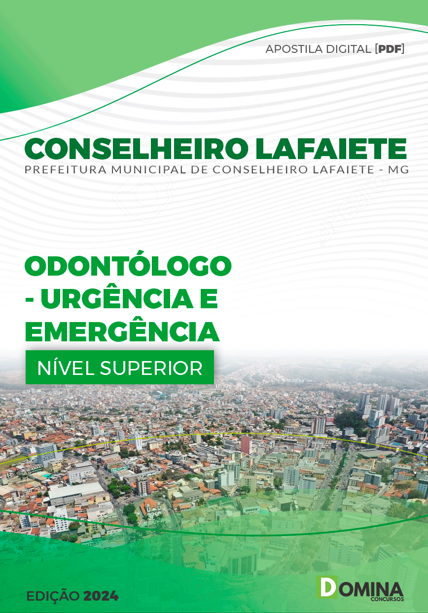 Apostila Odontólogo Urgência Conselheiro Lafaiete MG 2024