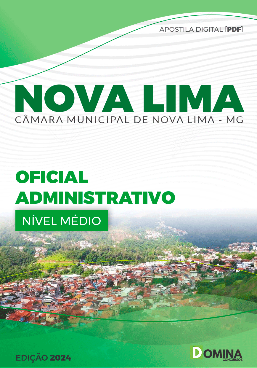 Apostila Oficial Administrativo Câmara Nova Lima MG 2024