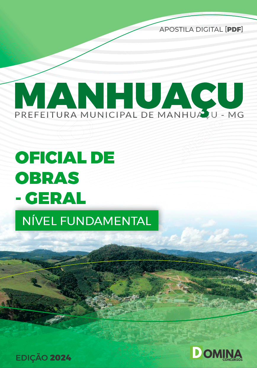 Apostila Oficial de Obras Manhuaçu MG 2024