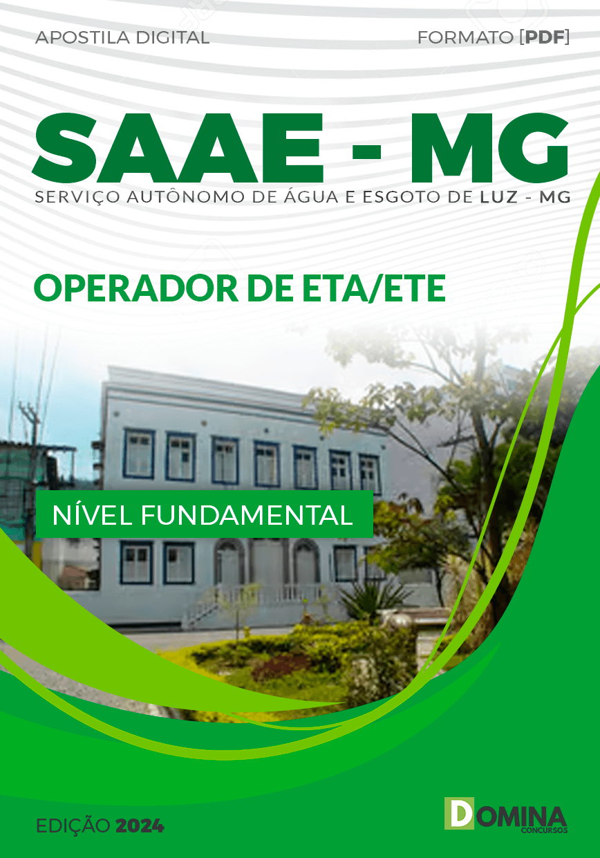 Apostila Operador de ETE e ETA SAAE Luz MG 2024