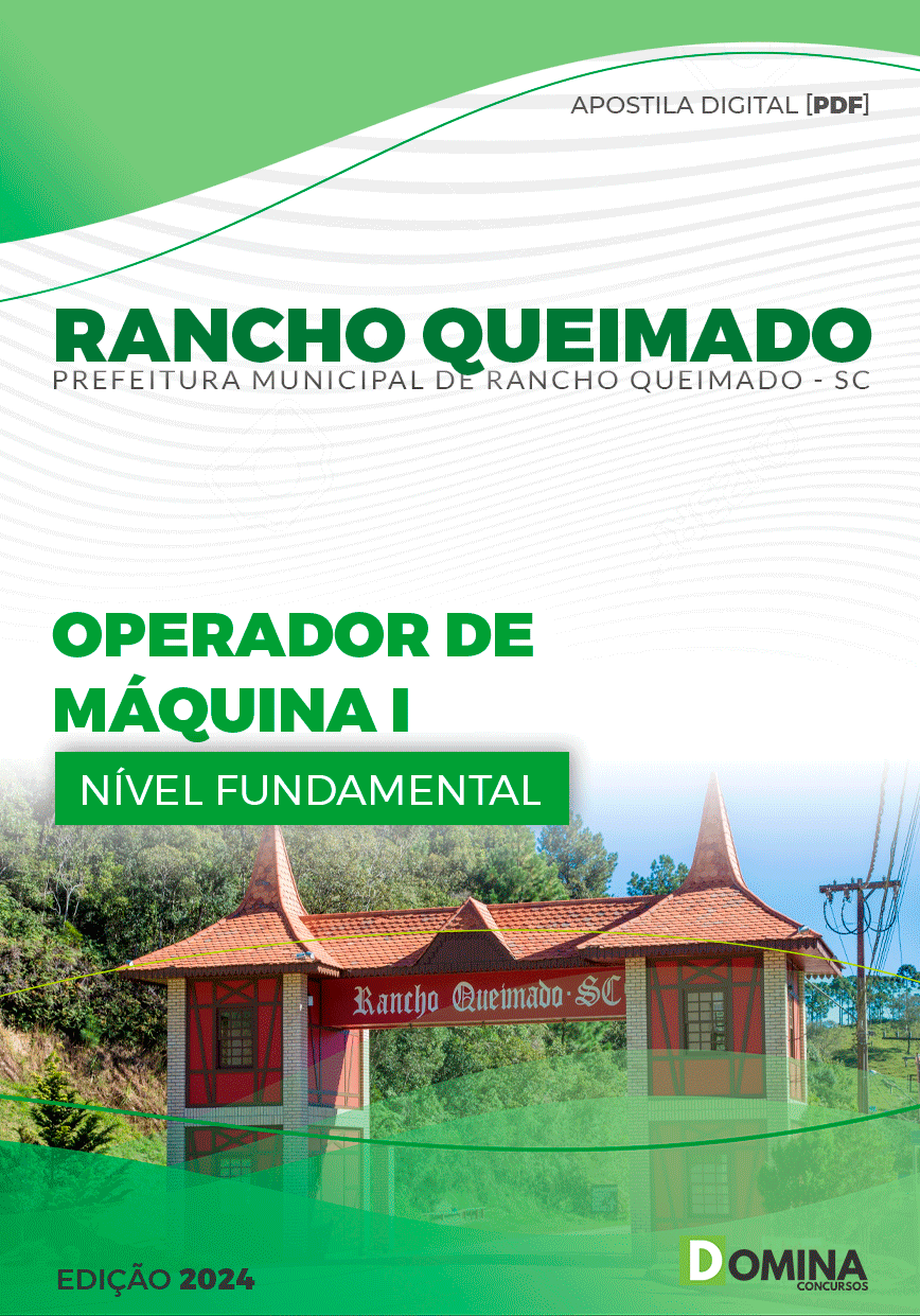 Apostila Operador de Máquina Rancho Queimado SC 2024