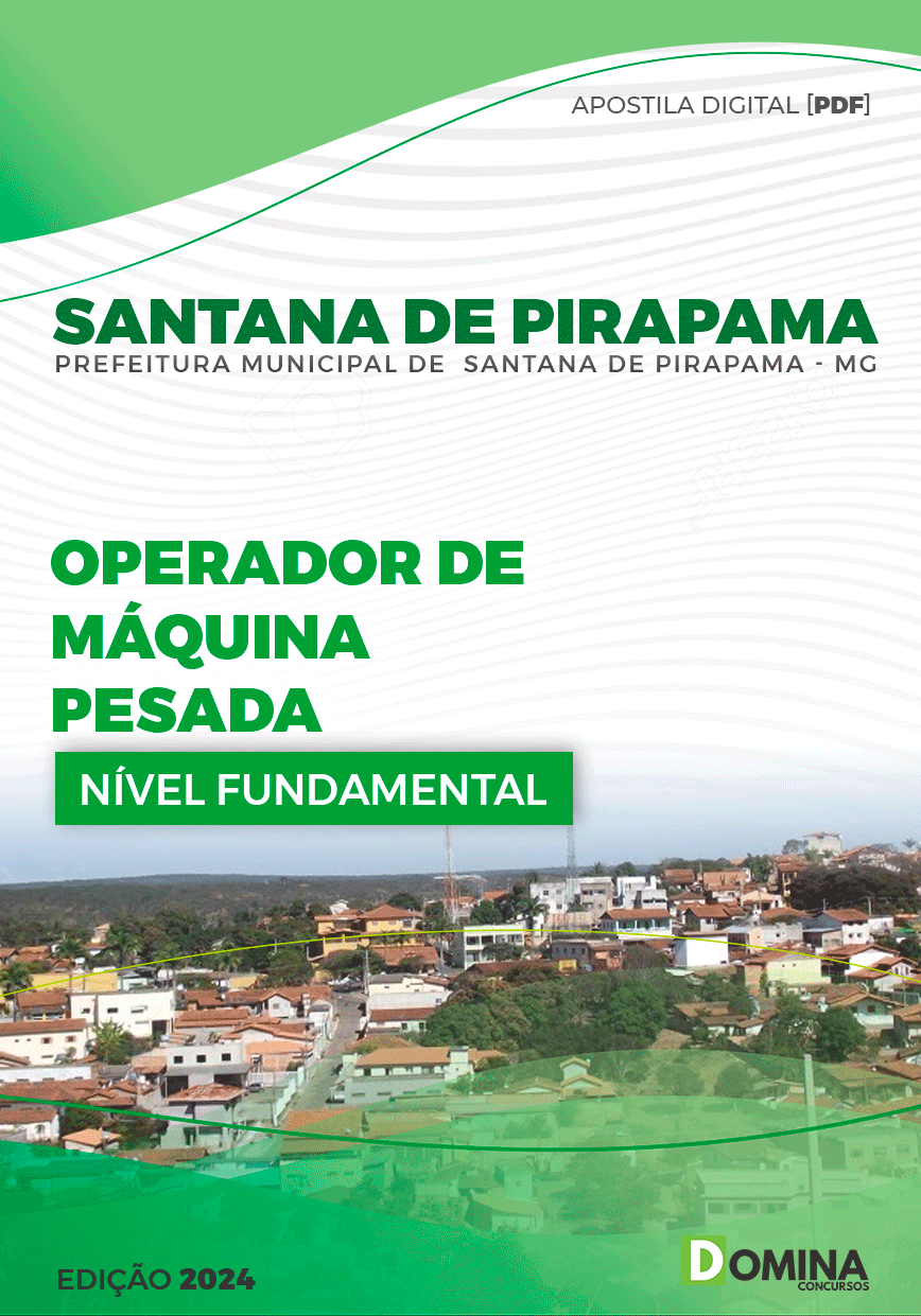 Apostila Operador de Máquinas Santana de Pirapama MG 2024