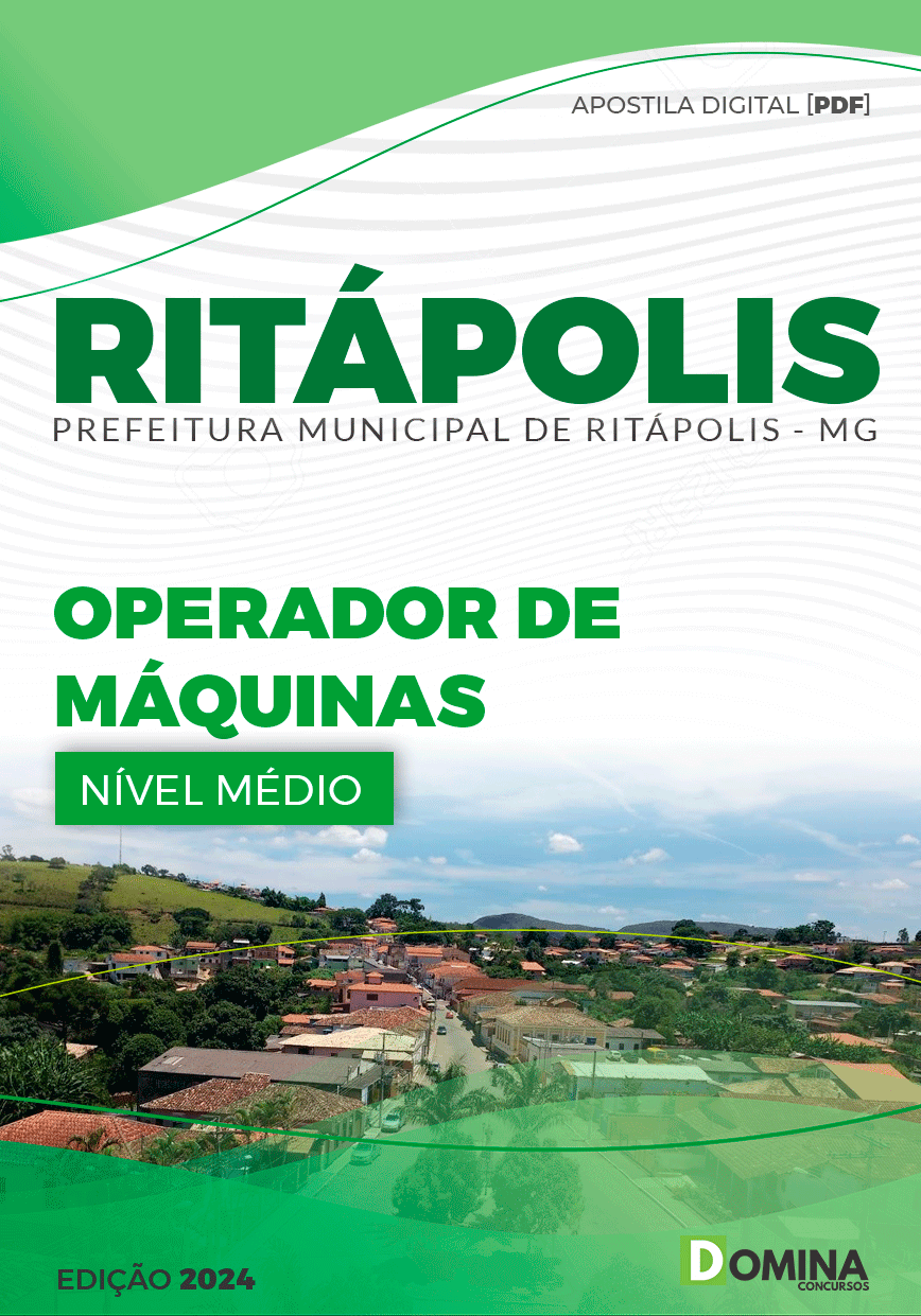 Apostila Operador de Máquinas Ritápolis MG 2024