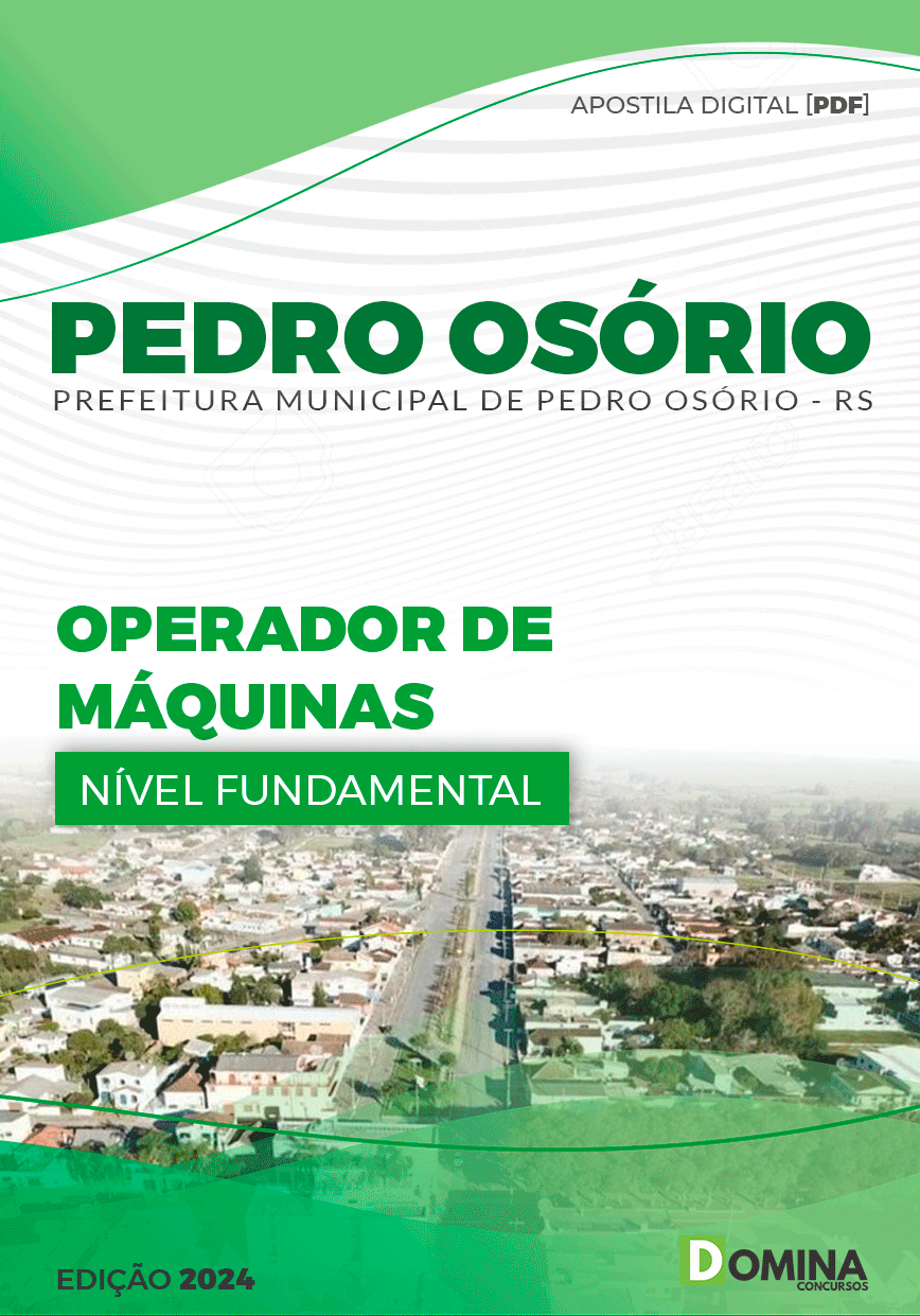 Apostila Operador de Máquinas Pedro Osório RS 2024