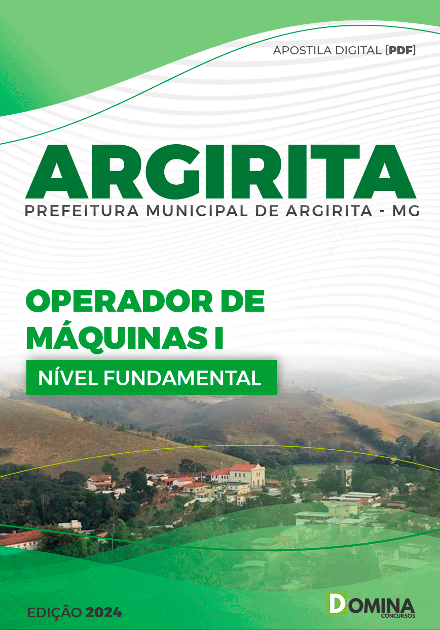 Apostila Operador de Máquinas Argirita MG 2024