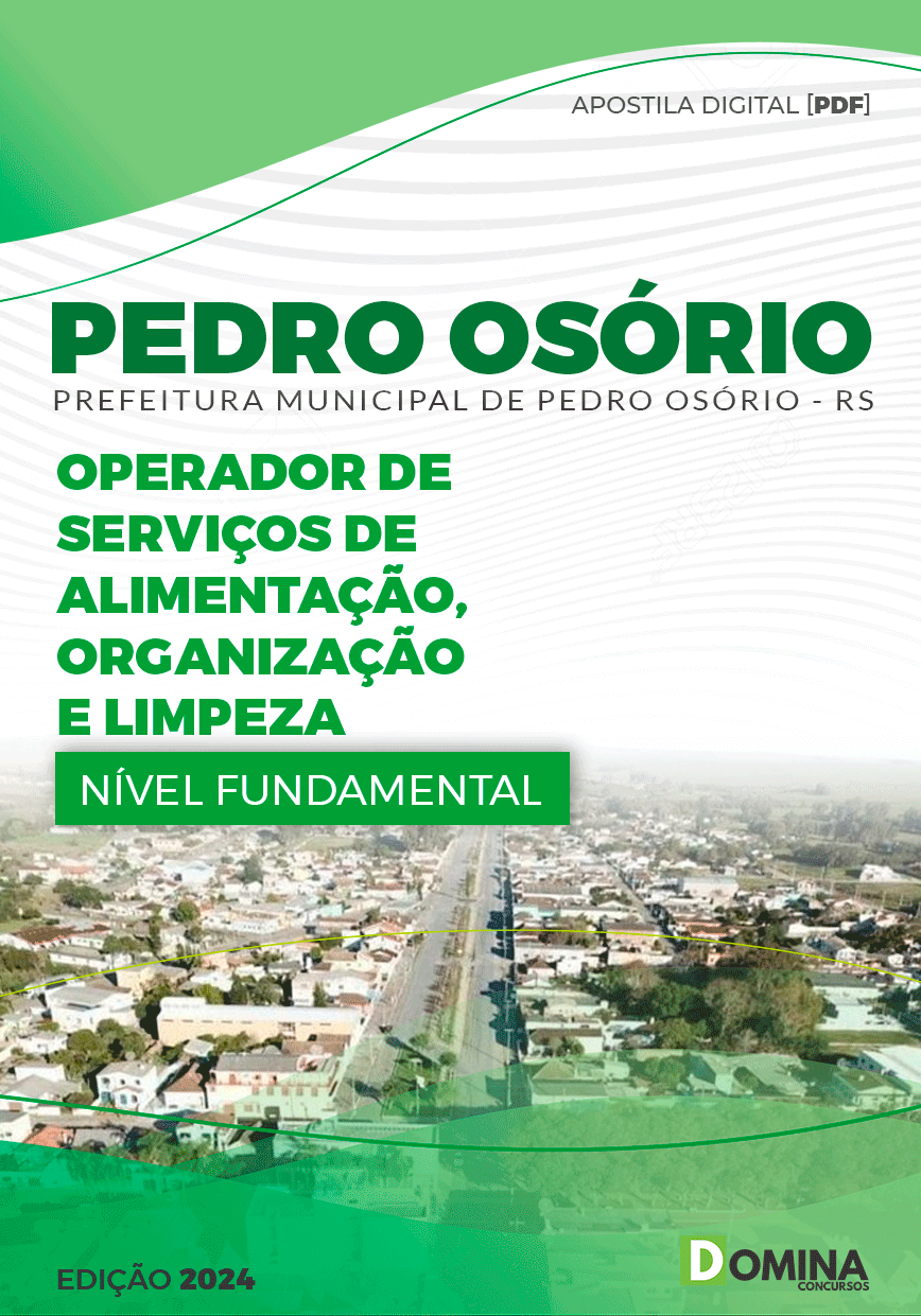 Apostila Operador Serviços de Alimentação Pedro Osório RS 2024