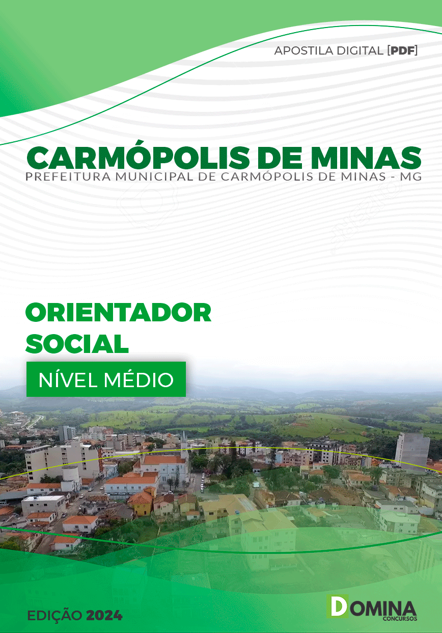 Apostila Orientador Social Carmópolis de Minas MG 2024