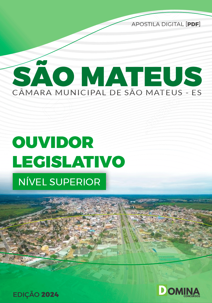 Apostila Ouvidor Legislativo Câmara São Mateus ES 2024