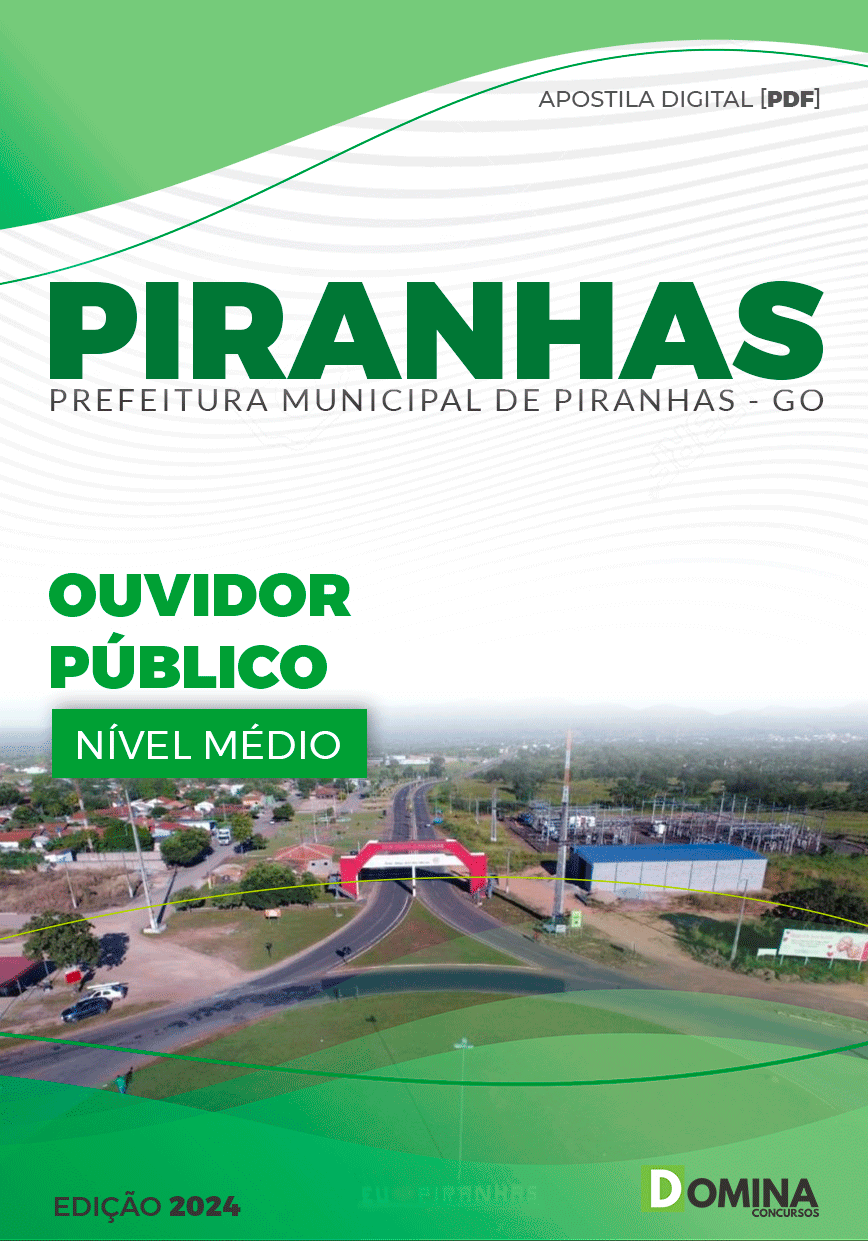 Apostila Ouvidor Público Piranhas GO 2024