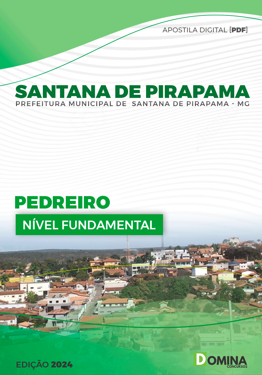 Apostila Pedreiro Santana de Pirapama MG 2024