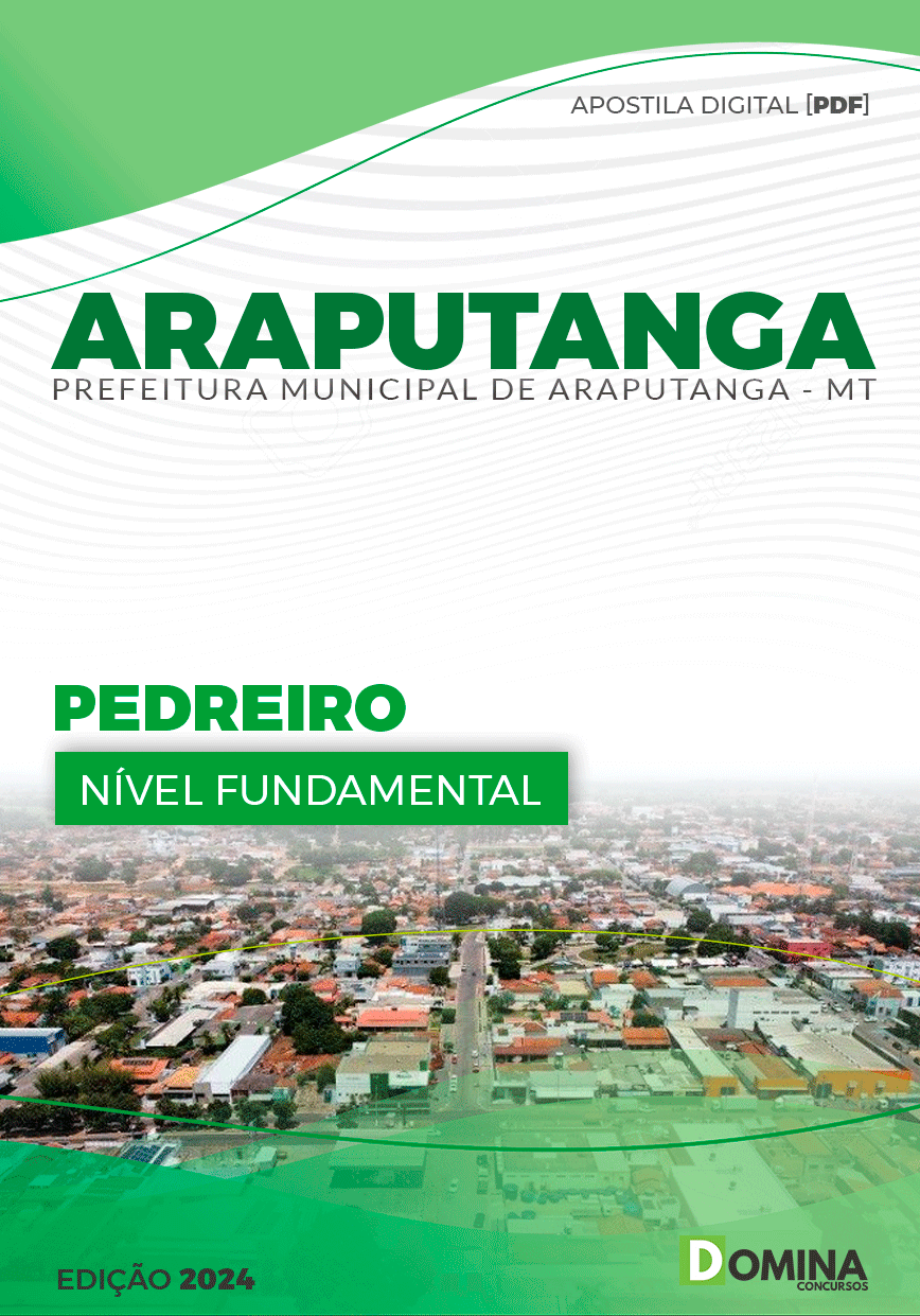 Apostila Pedreiro Araputanga MT 2024