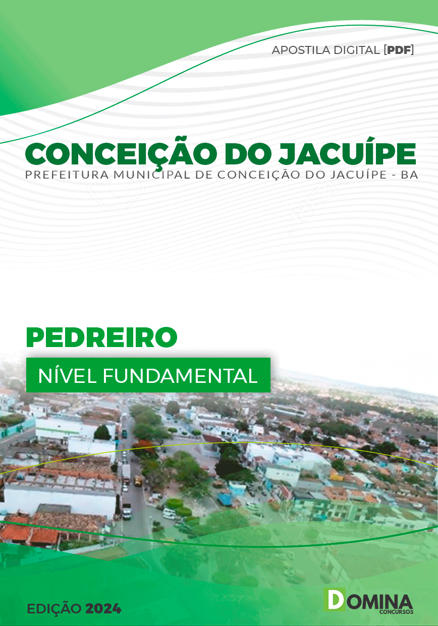 Apostila Pedreiro Conceição do Jacuípe BA 2024