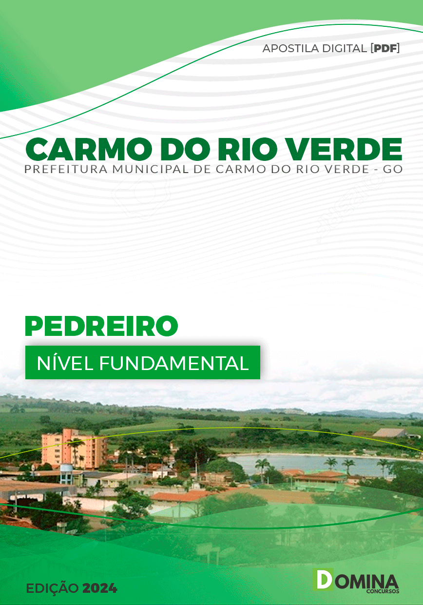 Apostila Pedreiro Carmo do Rio Verde GO 2024