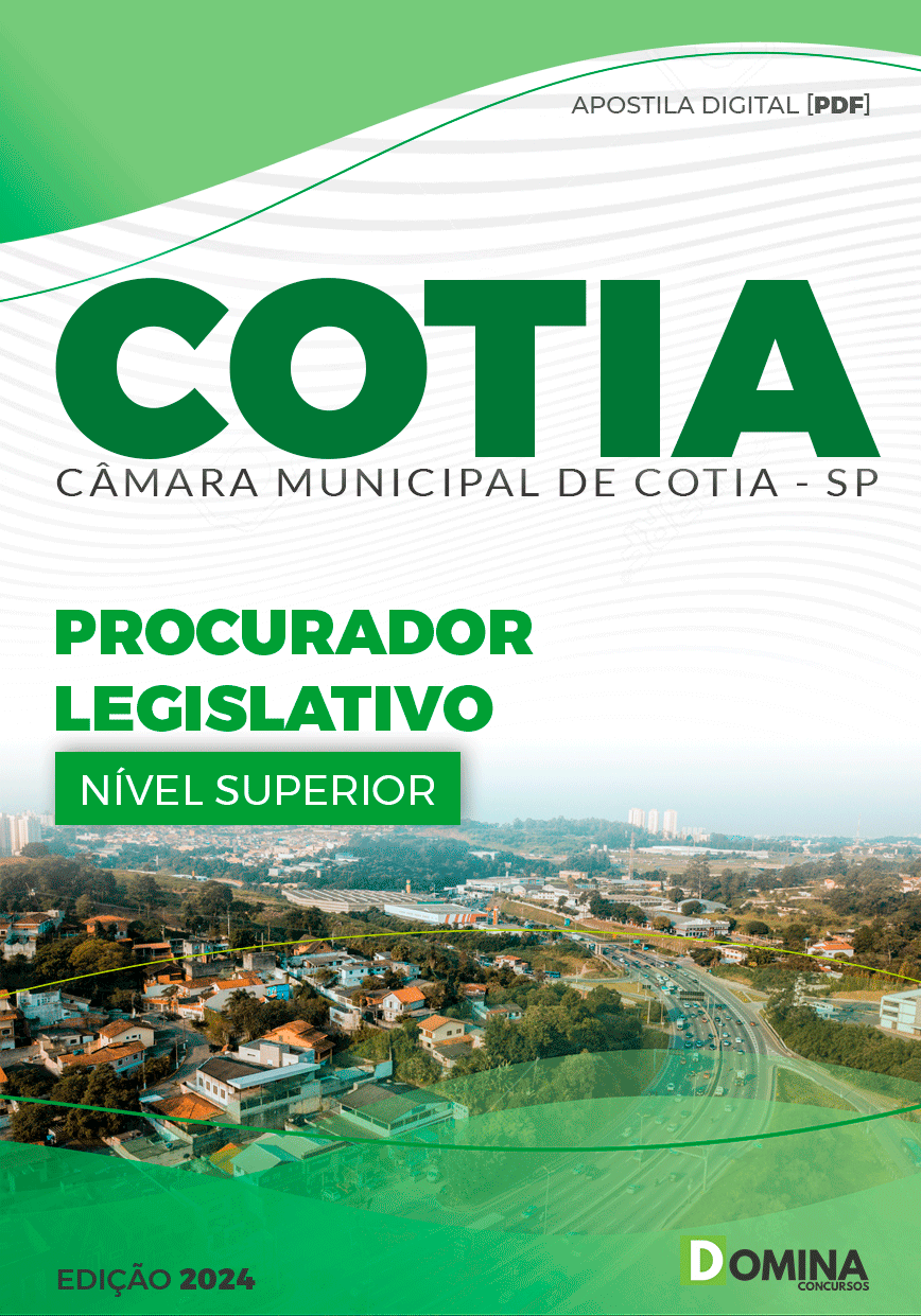 Apostila Procurador Legislativo Câmara Cotia SP 2024