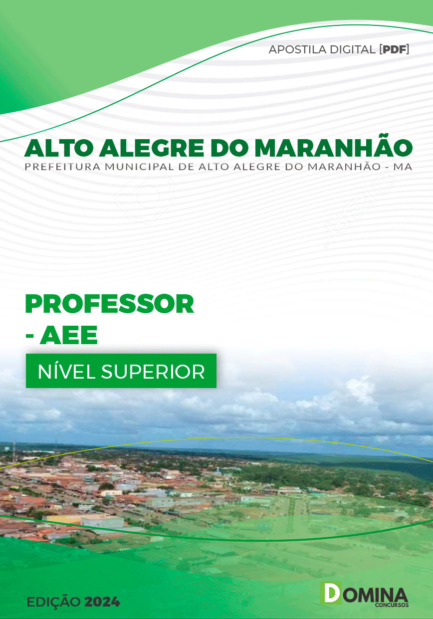 Apostila Professor de AEE Alto Alegre Maranhão MA 2024