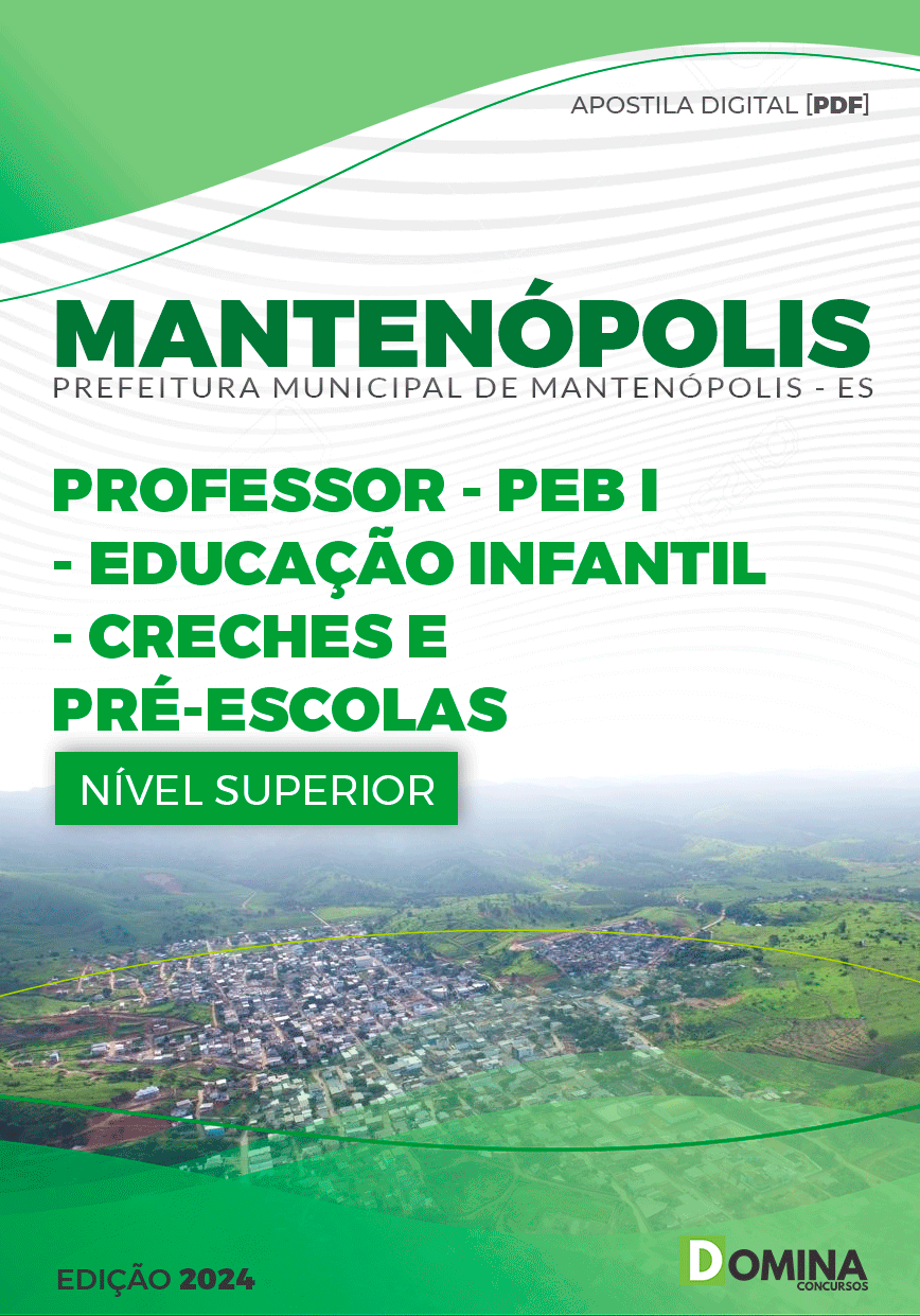 Apostila Professor de Educação Infantil Mantenópolis ES 2024