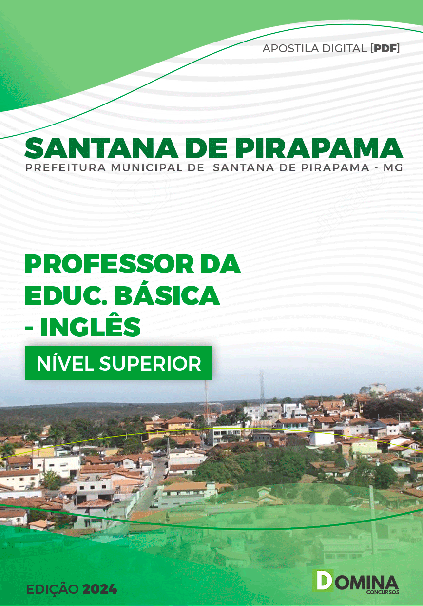 Apostila Professor de Inglês Santana de Pirapama MG 2024