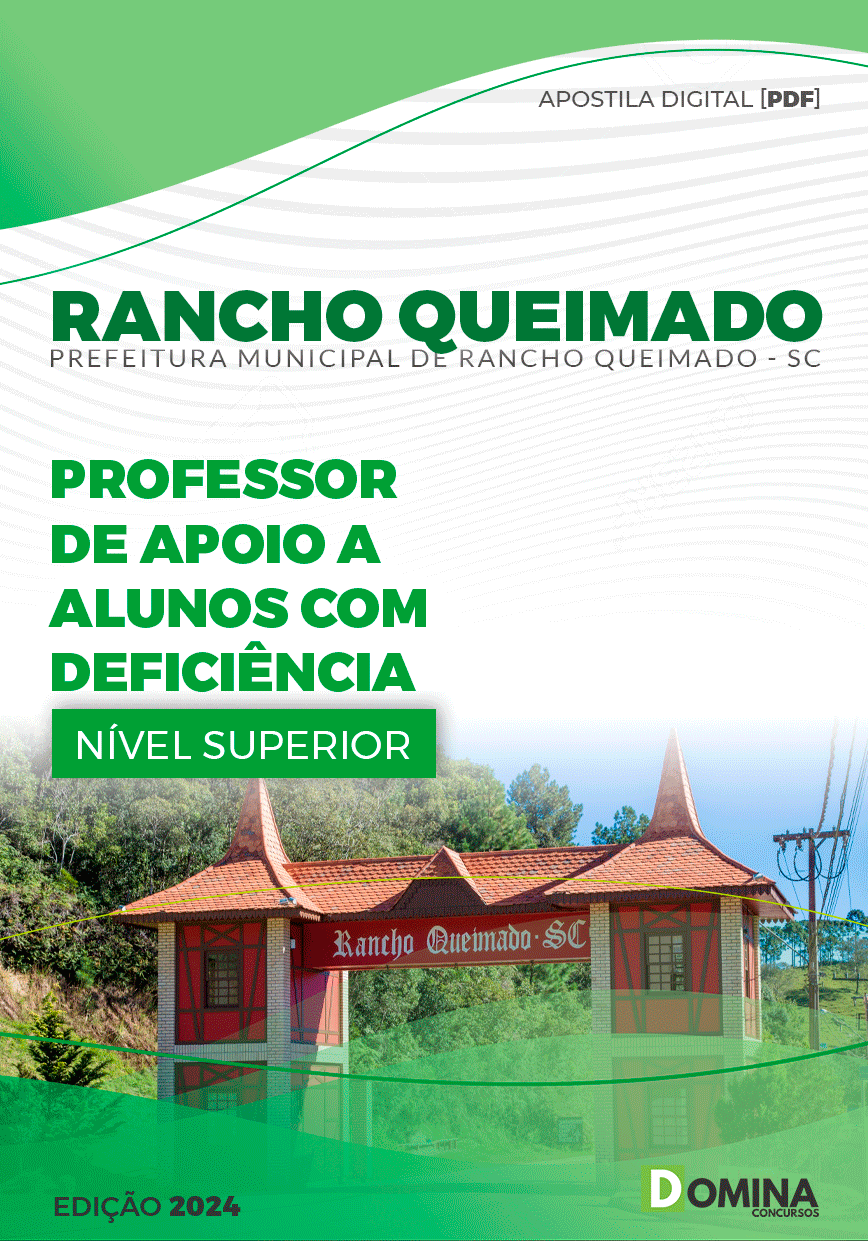 Apostila Professor de Apoio Rancho Queimado SC 2024