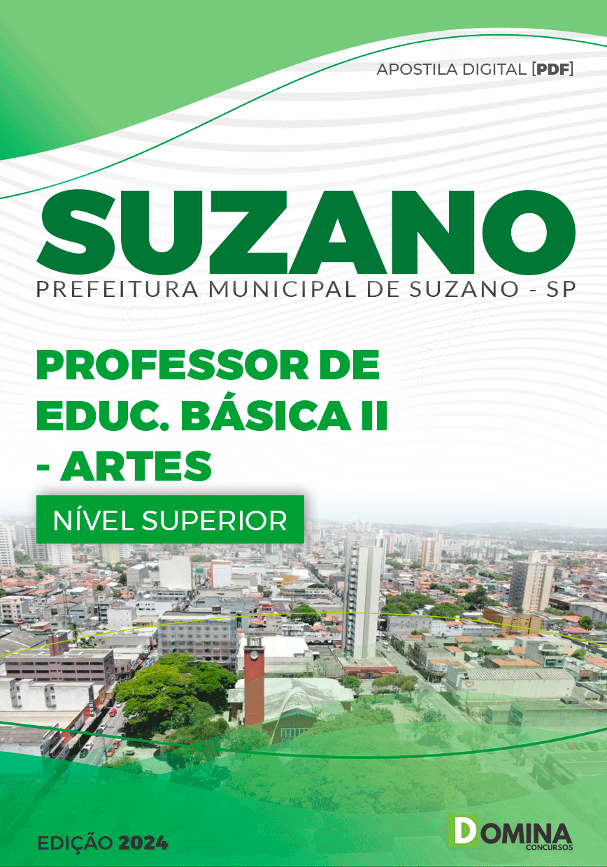 Apostila Professor de Artes Suzano SP 2024