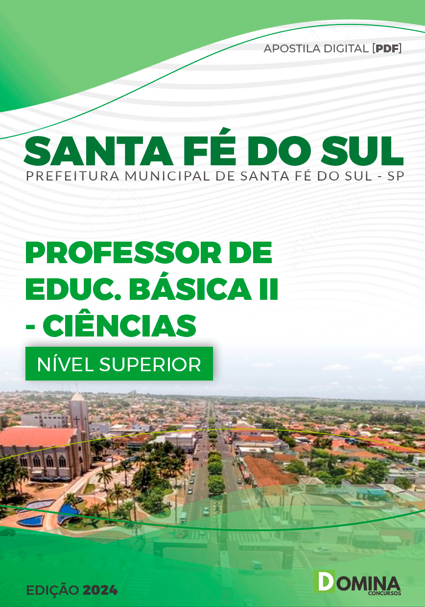 Apostila Professor de Ciências Santa Fé do Sul SP 2024