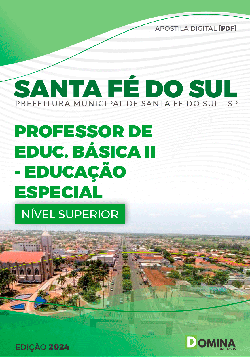 Apostila Professor de Educação Especial Santa Fé do Sul SP 2024