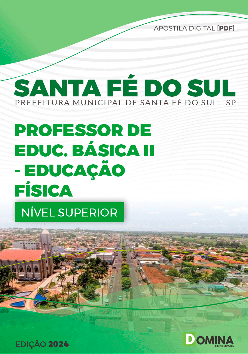 Apostila Professor de Educação Física Santa Fé do Sul SP 2024