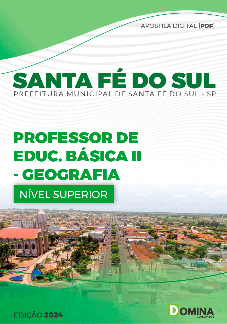 Apostila Professor de Geografia Santa Fé do Sul SP 2024